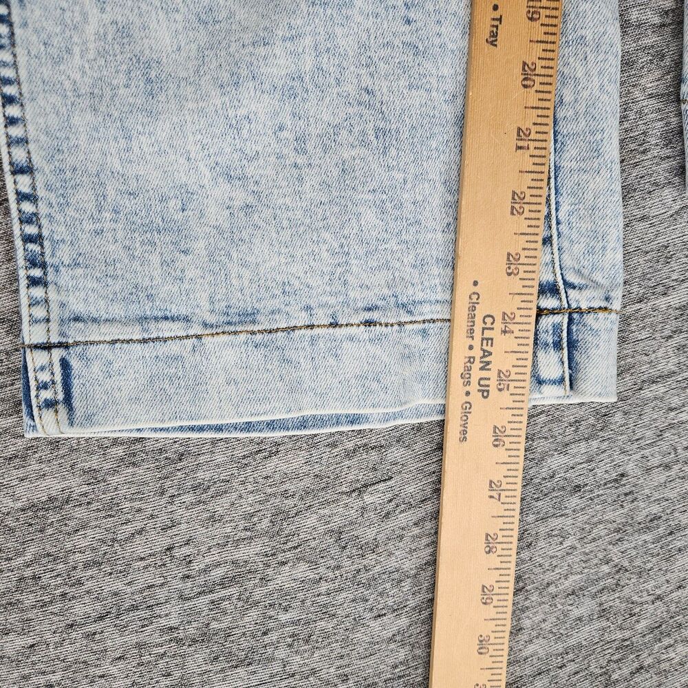 OAT New York Women's Wide Leg Jeans Light Wash Cropped Size 26 Actual 26x26 EUC - Picture 7 of 11